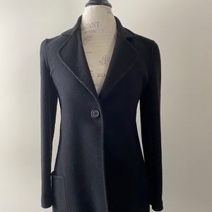 Giorgio Armani Size 38 Black Wool Cashmere Coat